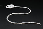 White Howlite Round Gemstone Beads 16" Strand