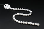 White Howlite Round Gemstone Beads 16" Strand