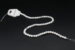 White Howlite Round Gemstone Beads 16" Strand