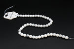 White Howlite Round Gemstone Beads 16" Strand