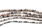 Pink Zebra Jasper Round, 16 inches strand