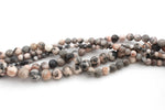 Pink Zebra Jasper Round, 16 inches strand