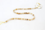 Yellow Tangerine Round Gemstone Beads 16" Strand