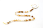 Yellow Tangerine Round Gemstone Beads 16" Strand