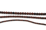 Mahogany Obsidian Round Gemstone Beads 16" Strand