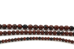 Mahogany Obsidian Round Gemstone Beads 16" Strand