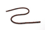 Mahogany Obsidian Round Gemstone Beads 16" Strand