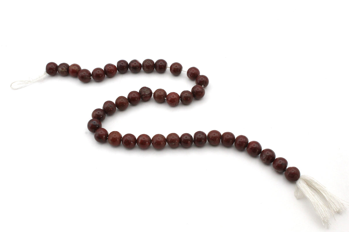 Mahogany Obsidian Round Gemstone Beads 16" Strand