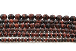 Red Tiger Eye Round Gemstone Beads 16" Strand