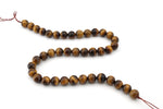 Tiger Eye Round Gemstone Beads 16" Strand