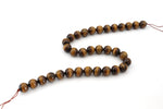 Tiger Eye Round Gemstone Beads 16" Strand
