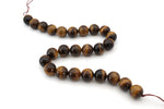 Tiger Eye Round Gemstone Beads 16" Strand