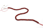 Carnelian Stone Round Faceted Grade AAA Gemstone Beads 16" Strand
