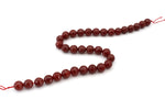 Carnelian Stone Round Faceted Grade AAA Gemstone Beads 16" Strand
