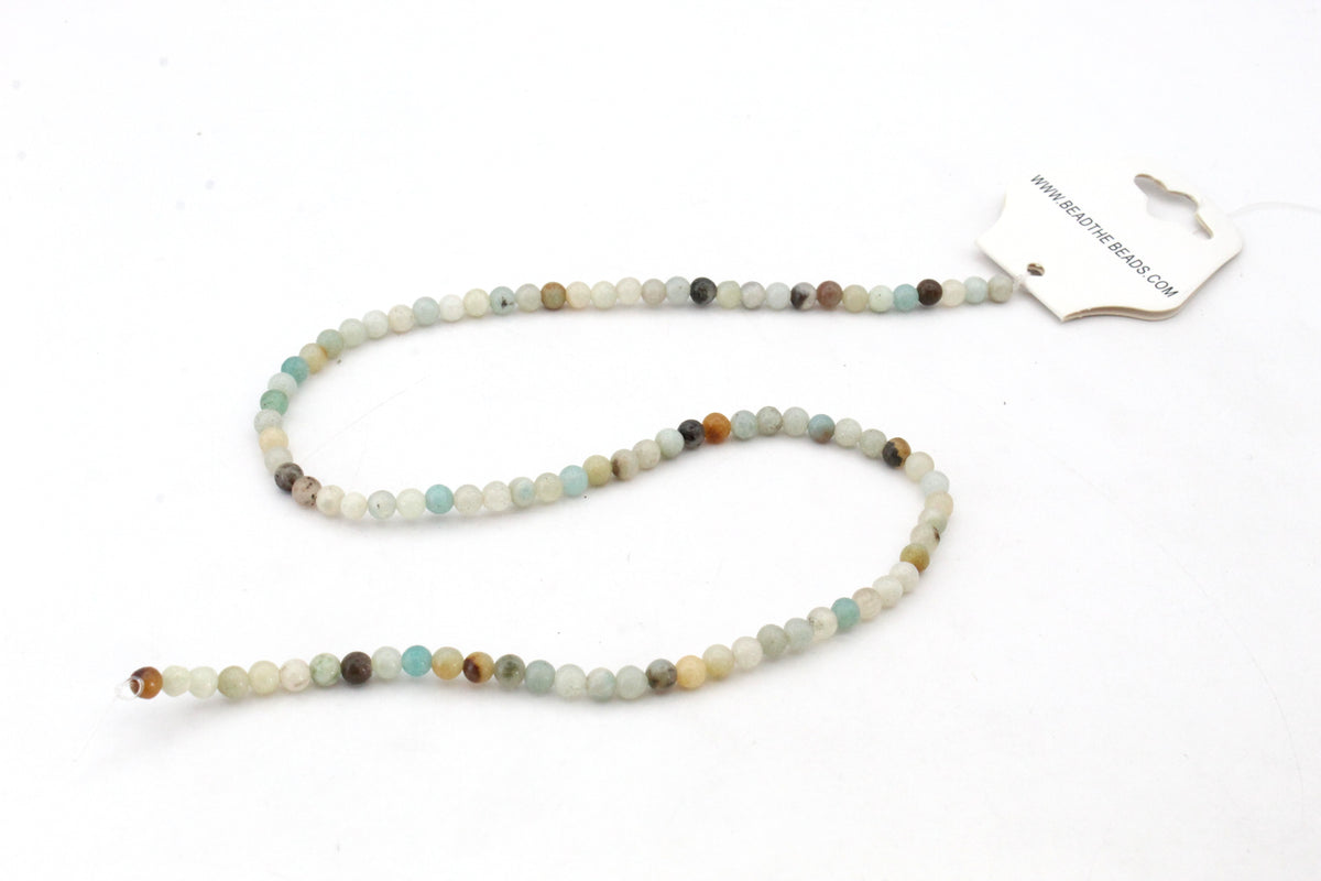 Multicolor Amazonite Round, 16 inches Strand