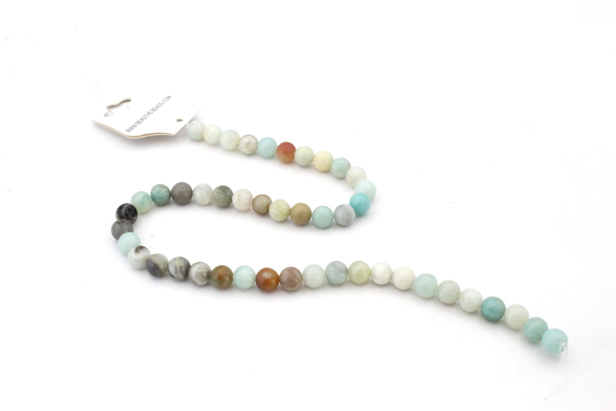 Multicolor Amazonite Round, 16 inches Strand
