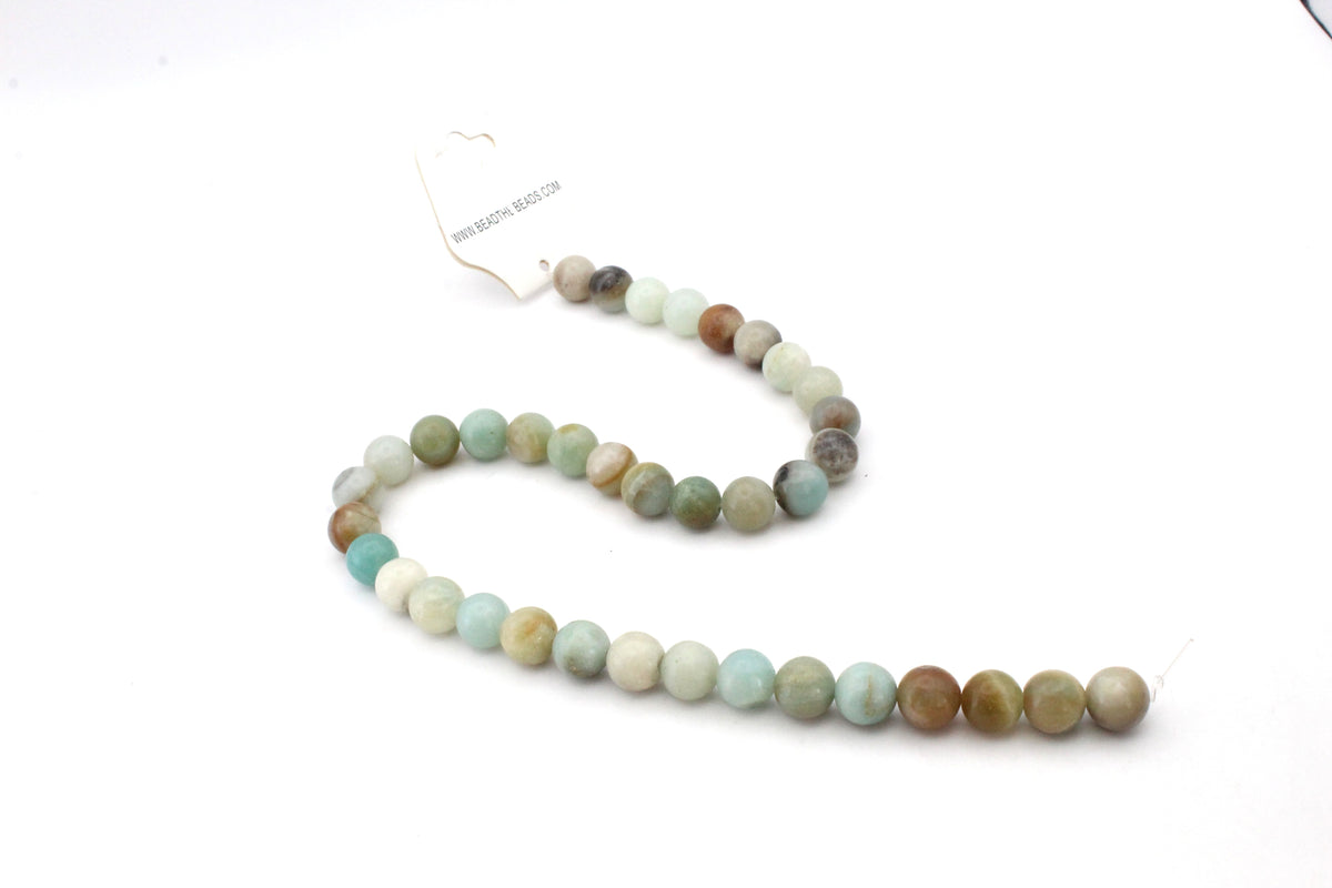 Multicolor Amazonite Round, 16 inches Strand