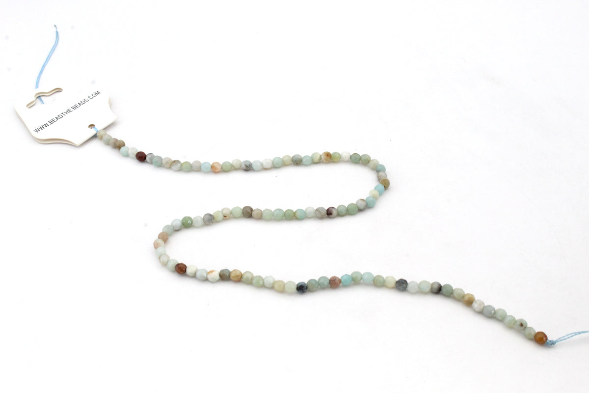 Multicolor Amazonite Round, 16 inches Strand
