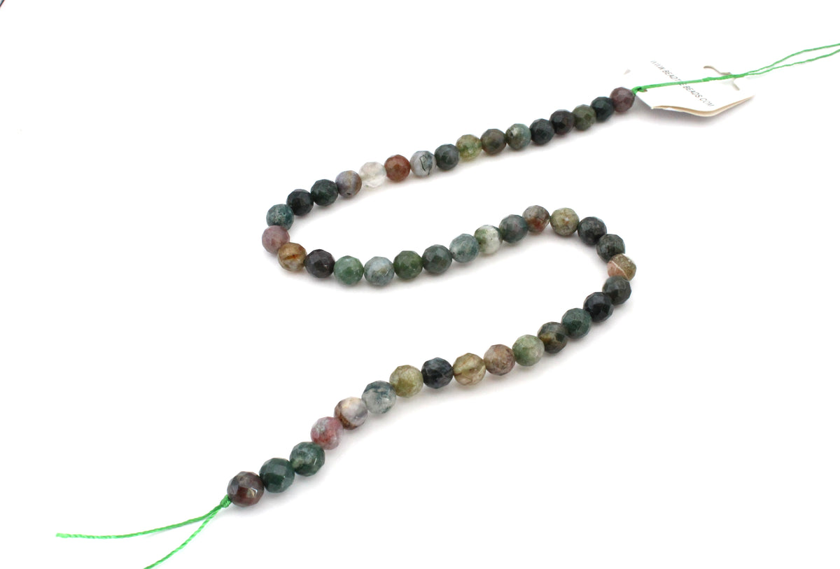 Indian Agate Round Gemstone Beads, 16 inches Strand