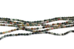 Indian Agate Tube Oval 4 x 6 mm Gemstone Beads
