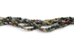 Indian Agate Tube Oval 4 x 6 mm Gemstone Beads