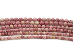 Rhodonite Round Gemstone Beads, 16 inches strand