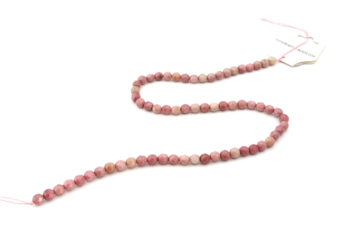 Rhodonite Round Gemstone Beads, 16 inches strand