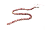 Rhodonite Round Gemstone Beads, 16 inches strand