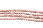 Pink Opal Round Gemstone Beads 16" Strand