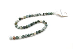 Tree Agate Round Smooth Beads, 16 inches Strand