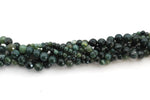 Moss Agate Faceted, 16 inches Strand