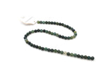Moss Agate Faceted, 16 inches Strand