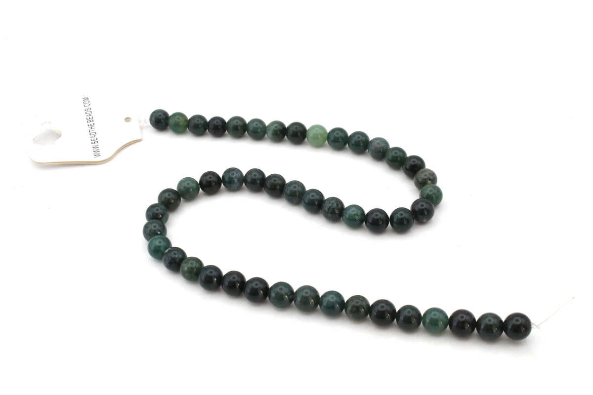 Moss Agate Faceted, 16 inches Strand
