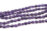 Amethyst Oval Natural 8 x 11 mm Gemstone Beads