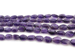 Amethyst Oval Natural 8 x 11 mm Gemstone Beads