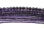 Amethyst Round Gemstone Beads 16" Strand