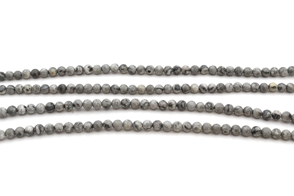 Magic Jasper Round Gemsstone Beads 16" Strand