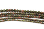 Unakite Round Gemstone Beads, 16 inches Strand