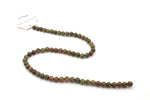 Unakite Round Gemstone Beads, 16 inches Strand