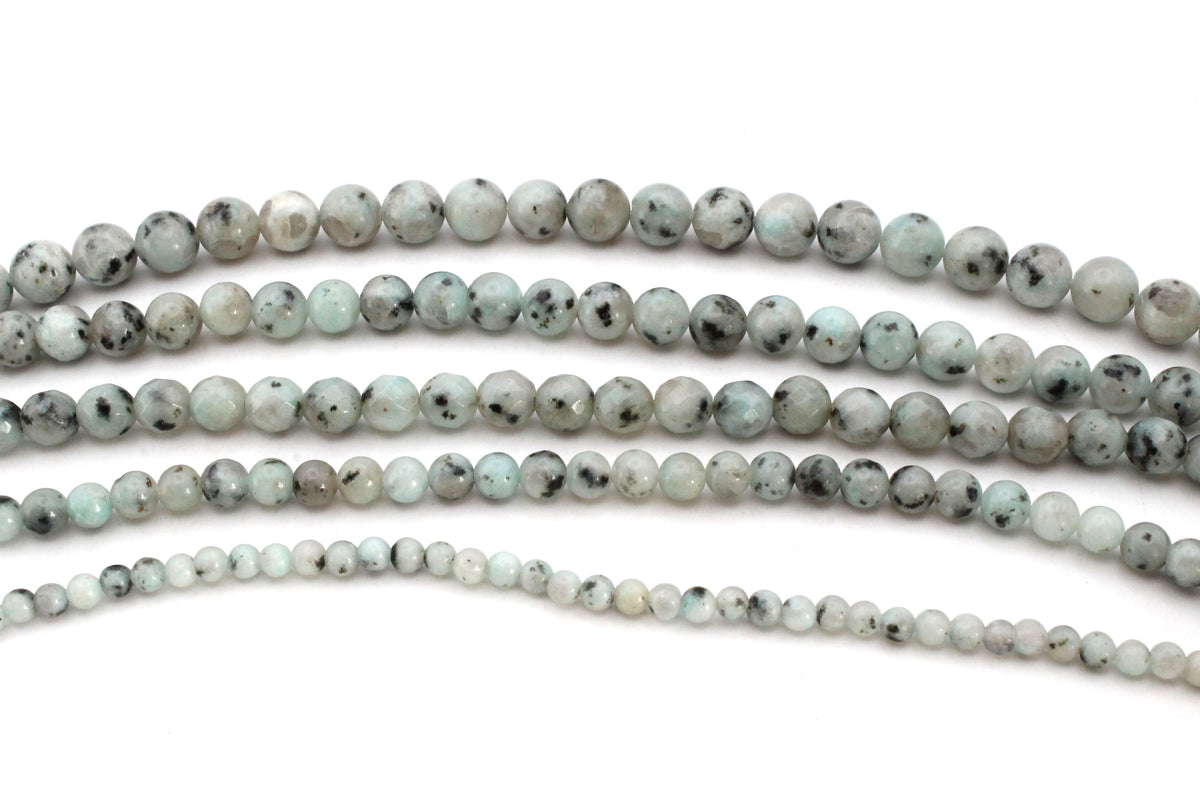 Kiwi Jasper Round Gemstone Beads, 16 inches Strand