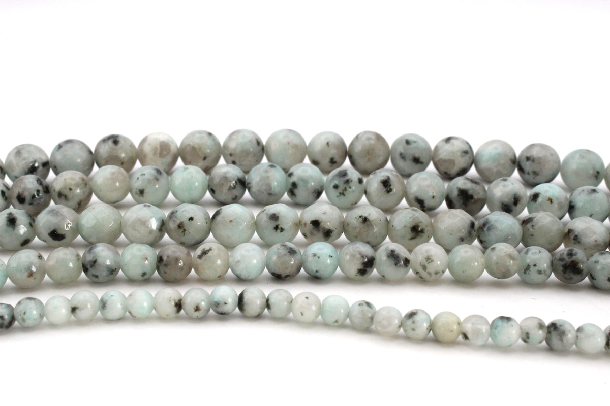 Kiwi Jasper Round Gemstone Beads, 16 inches Strand