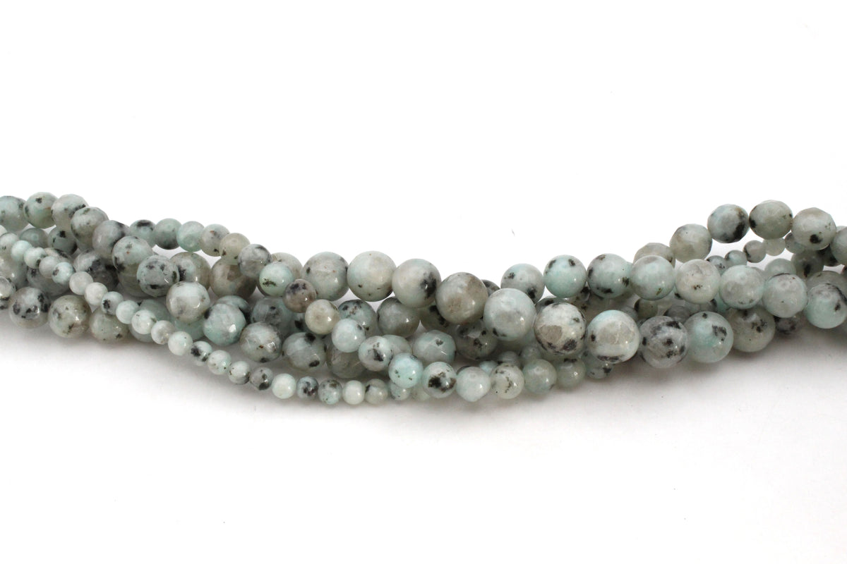 Kiwi Jasper Round Gemstone Beads, 16 inches Strand