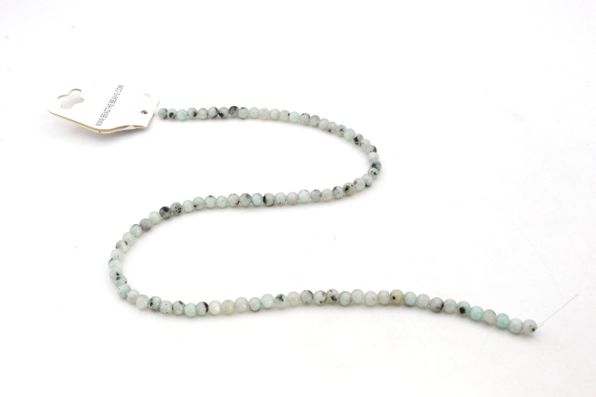 Kiwi Jasper Round Gemstone Beads, 16 inches Strand