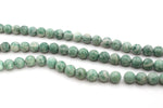 Green Jasper Round Gemstone Beads 16" Strand