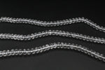 Clear Quartz Rondelle Faceted Gemstone beads 16"Strand