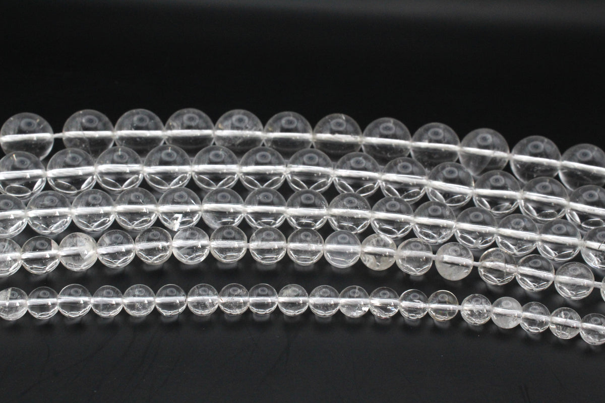Crystal Round Gemstone Beads 16" Strand