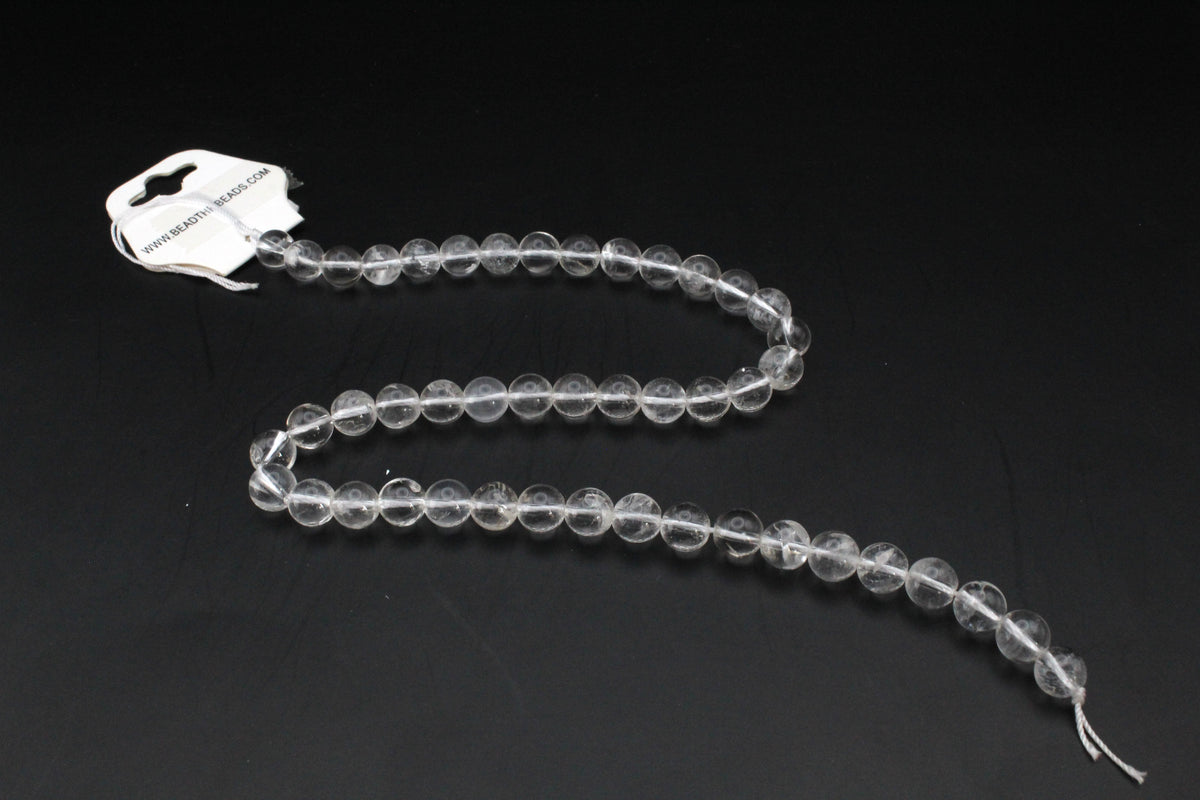 Crystal Round Gemstone Beads 16" Strand