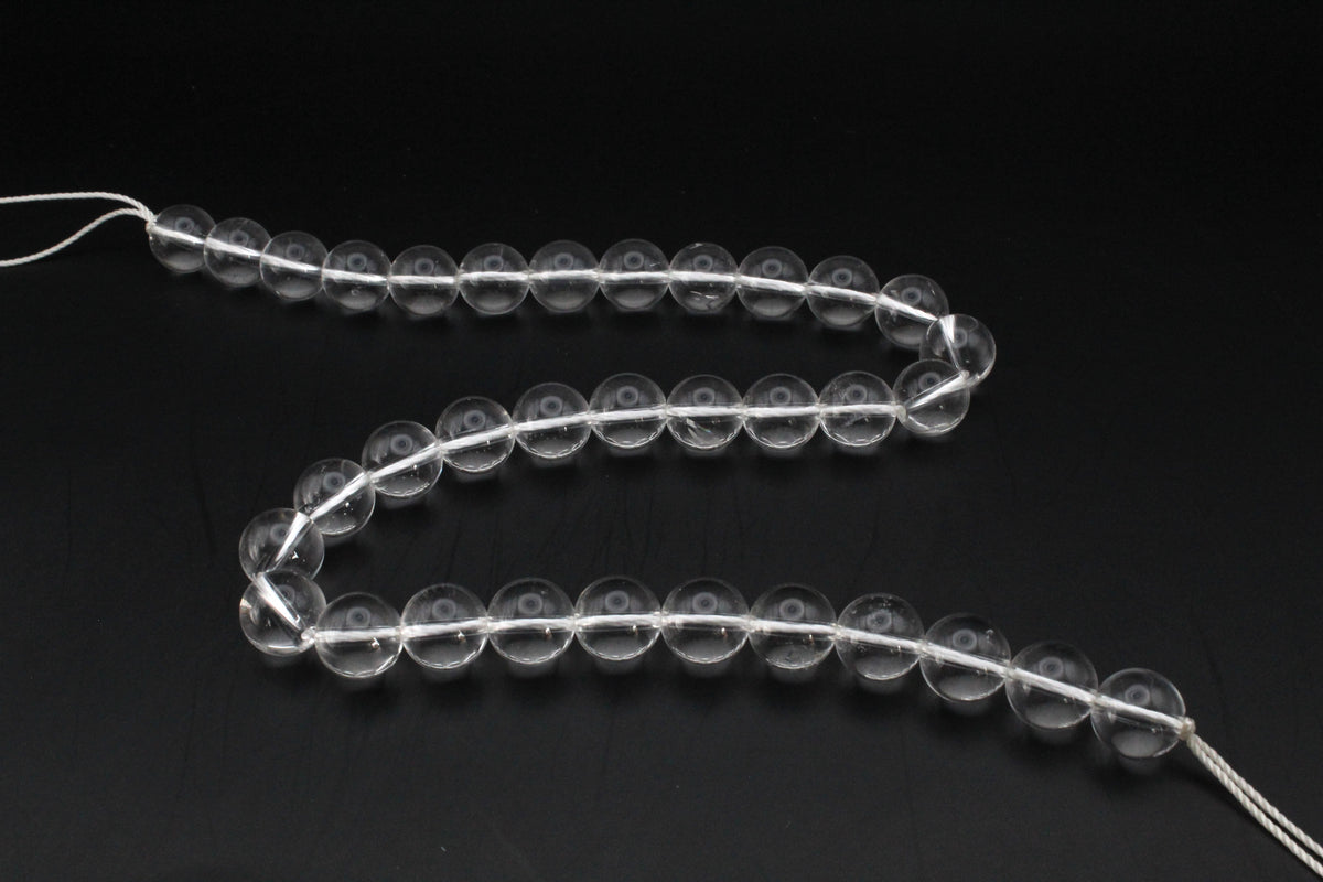 Crystal Round Gemstone Beads 16" Strand