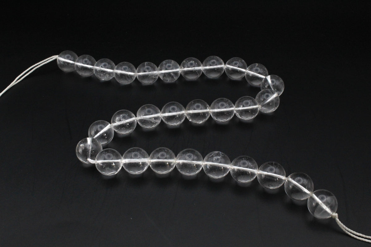 Crystal Round Gemstone Beads 16" Strand
