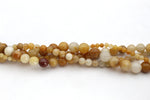 Yellow Jade Round Gemstone Beads, 16 inches Strand